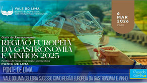 Ilustração da gala de encerramento de Vaçe do Lima, Região Europeia da Gastronomia e Vinho 2025.