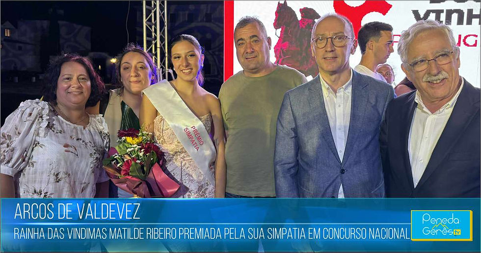 Matilde Ribeiro conquistou o título de “Simpatia” na eleição da Embaixadora dos Territórios Vinhateiros de Portugal