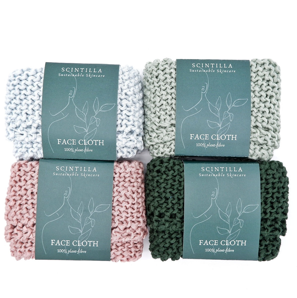 Face cloth Handknitted - Scintilla