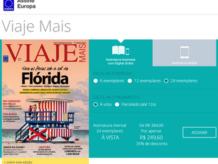 Assinatura de Revista de Viagem