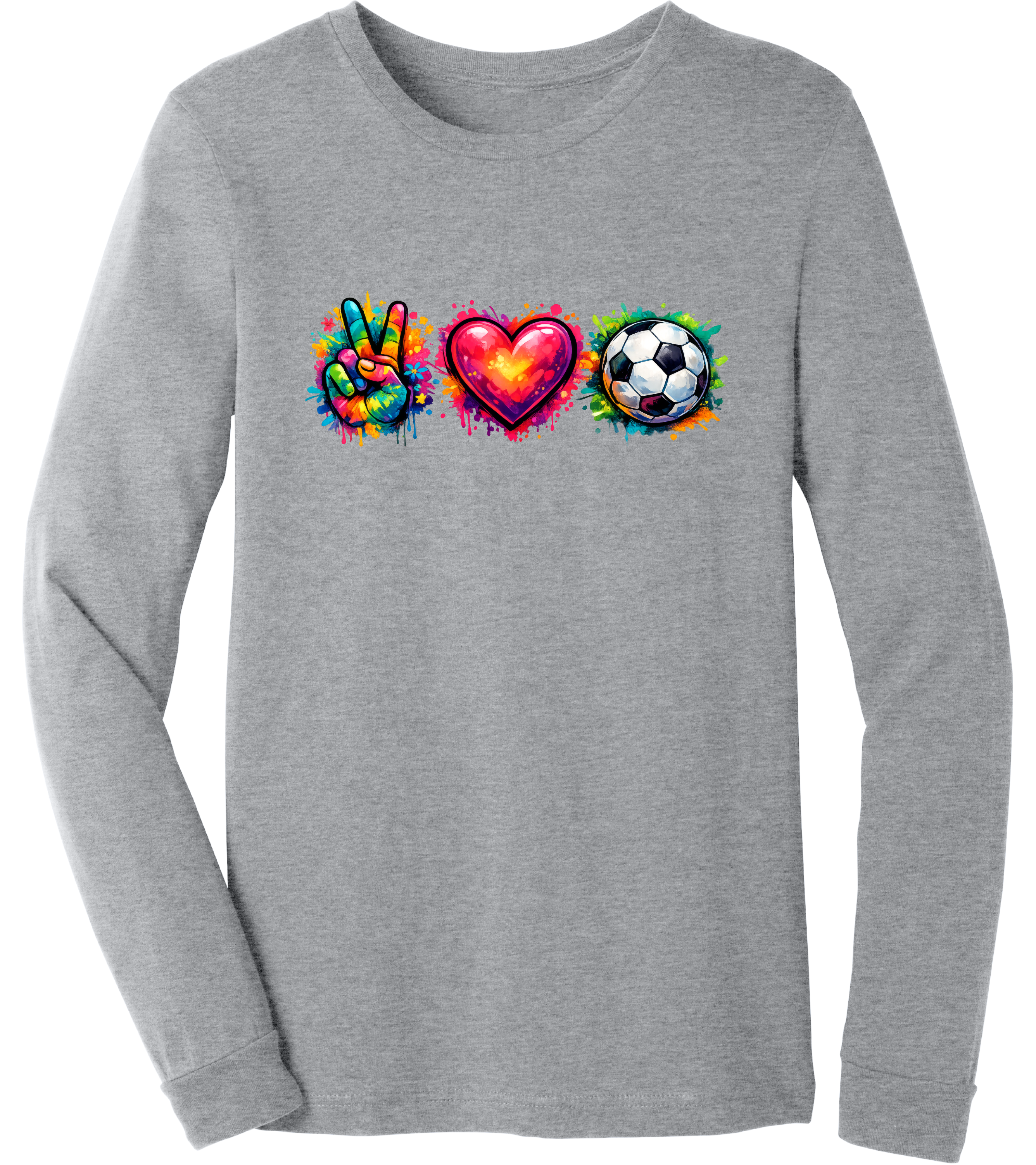 Peace Love Soccer | Long Tee
