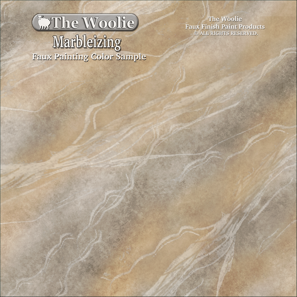 Thumbnail: The Woolie Full-Size Natural Sheepskin Faux Painting Technique Pad (Single Item)