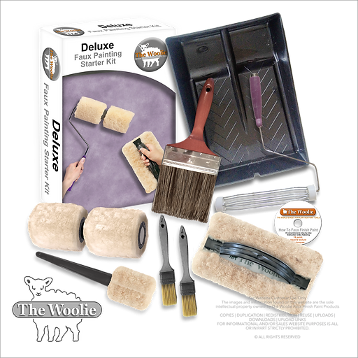 The Woolie Deluxe Natural Sheepskin Faux Painting Beginner