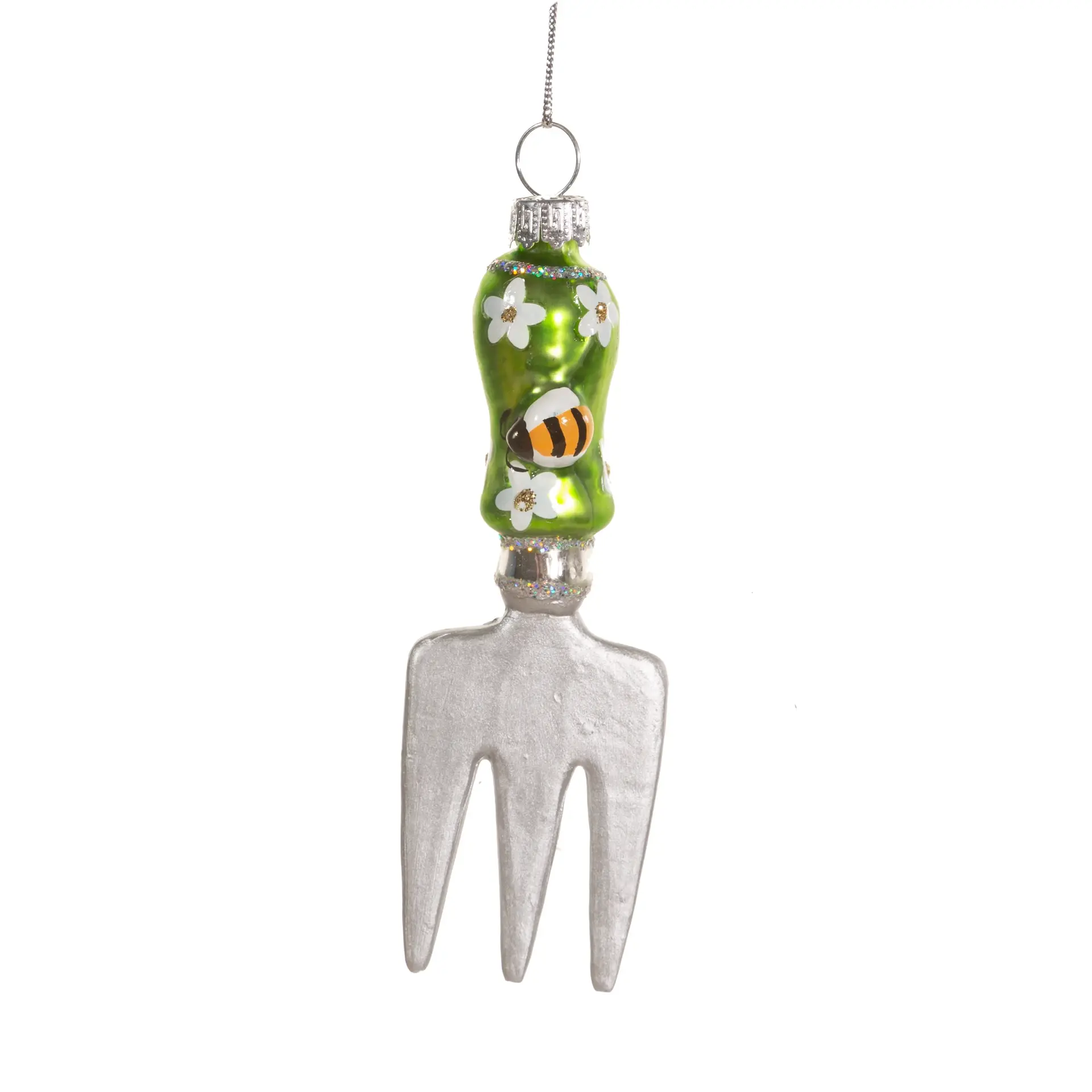 Garden Fork Glass Bauble