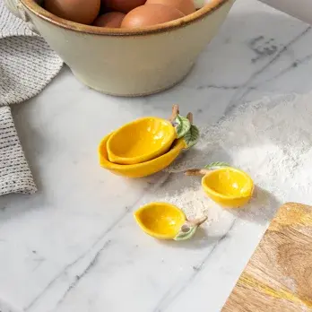 Thumbnail: Ceramic Measuring Spoons – Lemons (Set of 4)