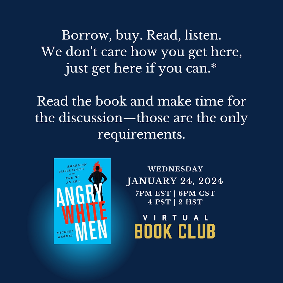 Book cover with the event info