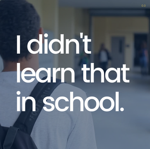 I didn't learn that in school.