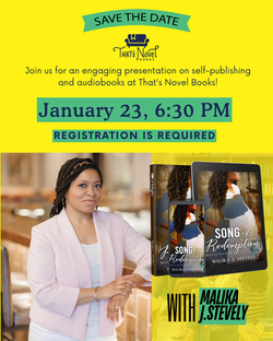That's Novel Books: Author Malika J. Stevely
