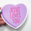 Thumbnail: Jesus Loves Me Conversation Heart Sticker, Conversation Heart Vinyl Sticker