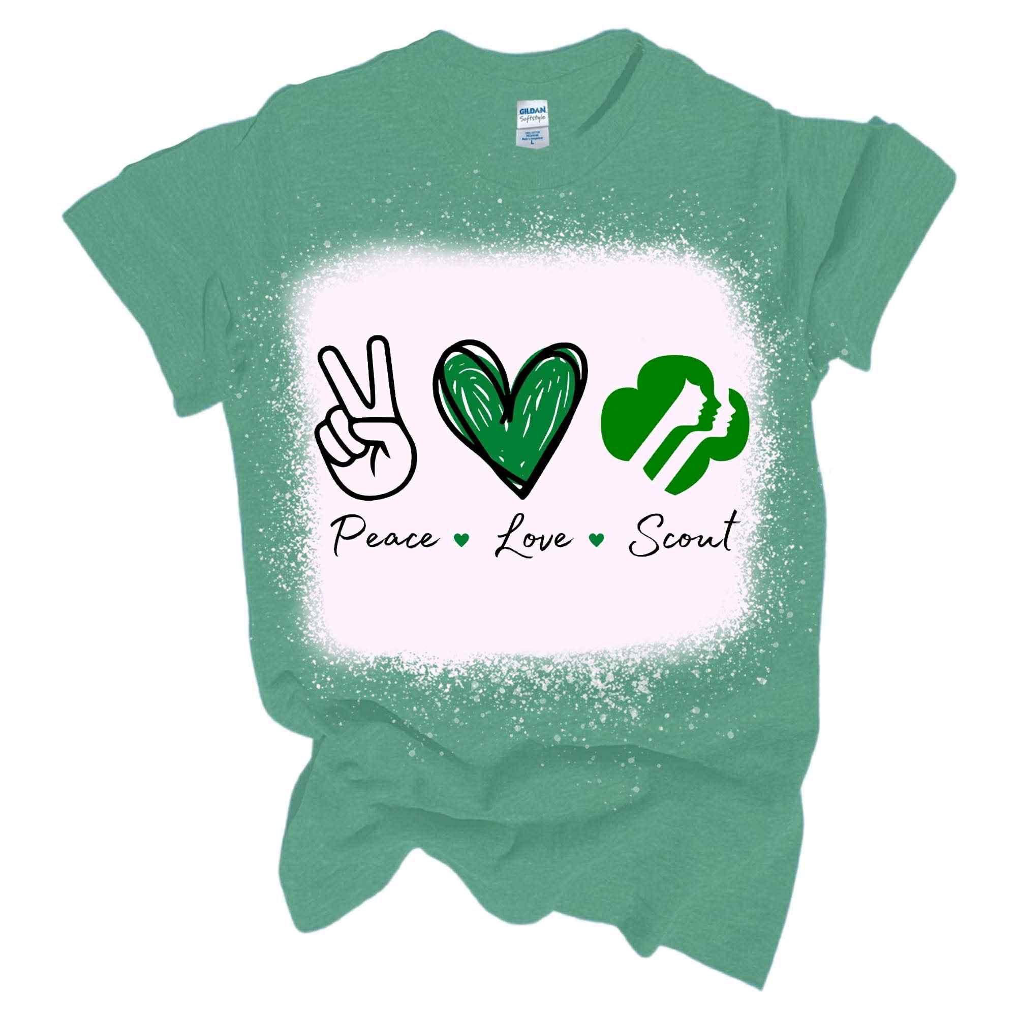 SWEATSHIRT peace love Girl Scouts