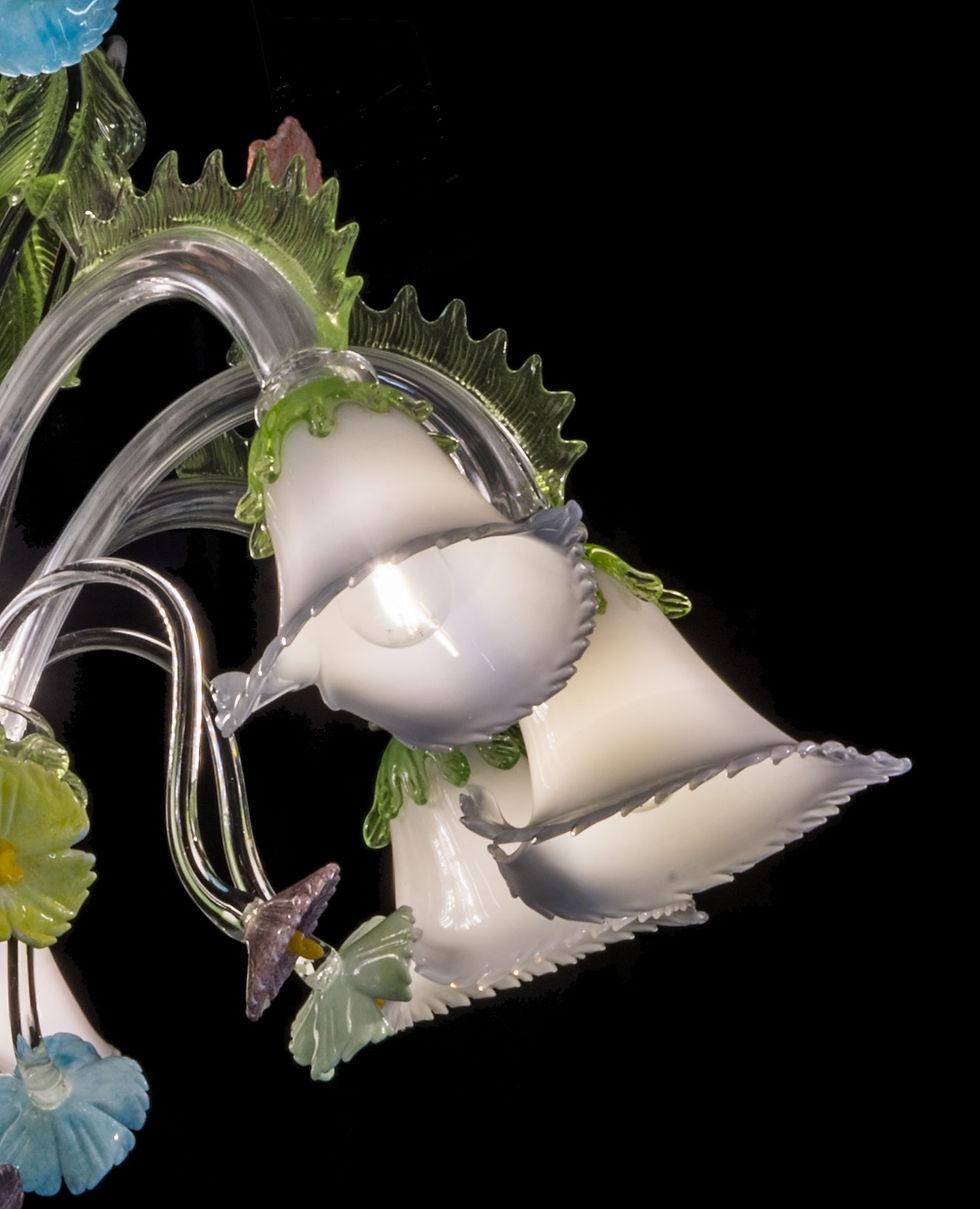 Miniatura: LAMPADARIO"ACQUATICO" 8 LUCI