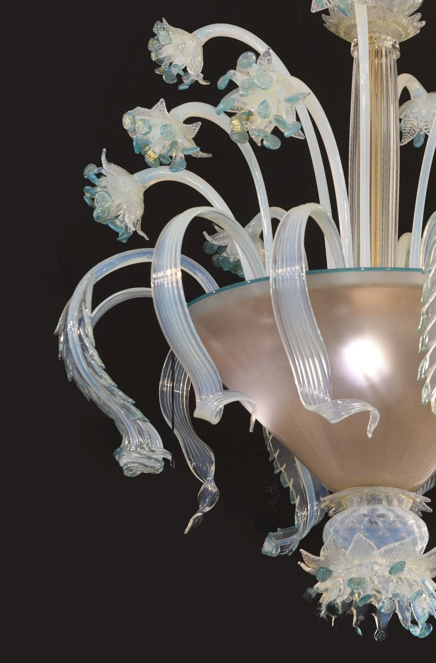 Miniatura: LAMPADARIO OPALINE COPPA GRANDE