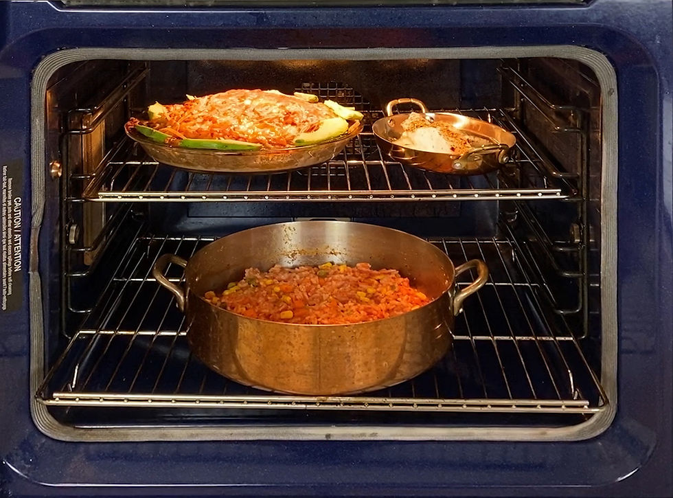 In convection you can cook several meals at once with no transference of flovor