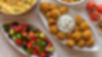 falafel and Greek salad to serve with the chicken shawarma