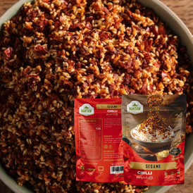 Myanmar Cuisine Style Sesame Chili, Aroma of Sesame and Chili Peppers