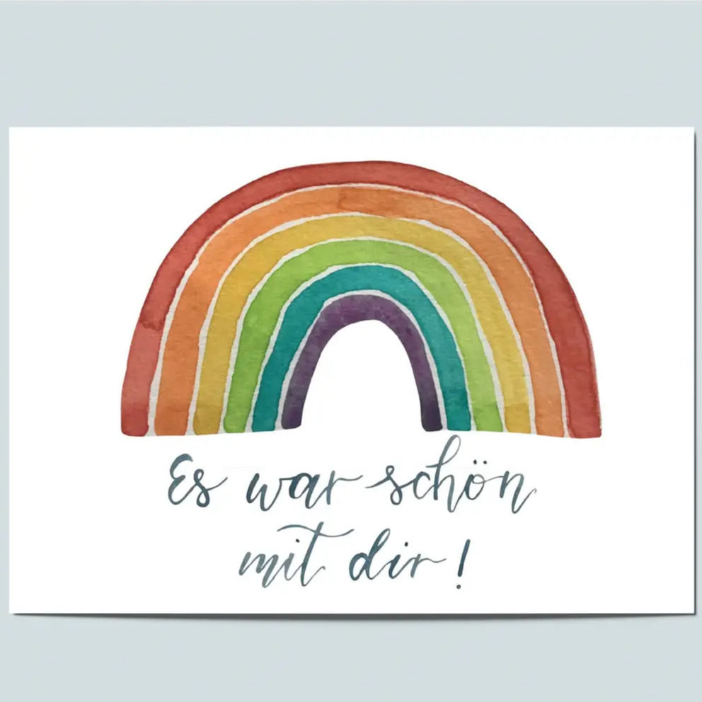 Verabaschiedungskarte Kindergarten Schule Erzieher Grußkarte Postkarte Geschenk