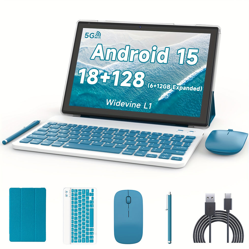 Miniature : 10-inch Tablet 18GB(6GB+12GB)RAM 128GB ROM 1TB Expansion, Quad Core, 2.4G/5G WiF