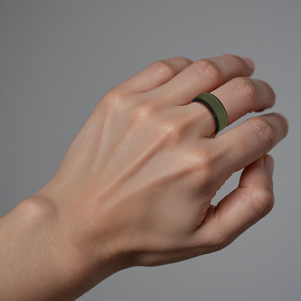 Miniatura: 7 Pack Silicone Wedding Rings for Him