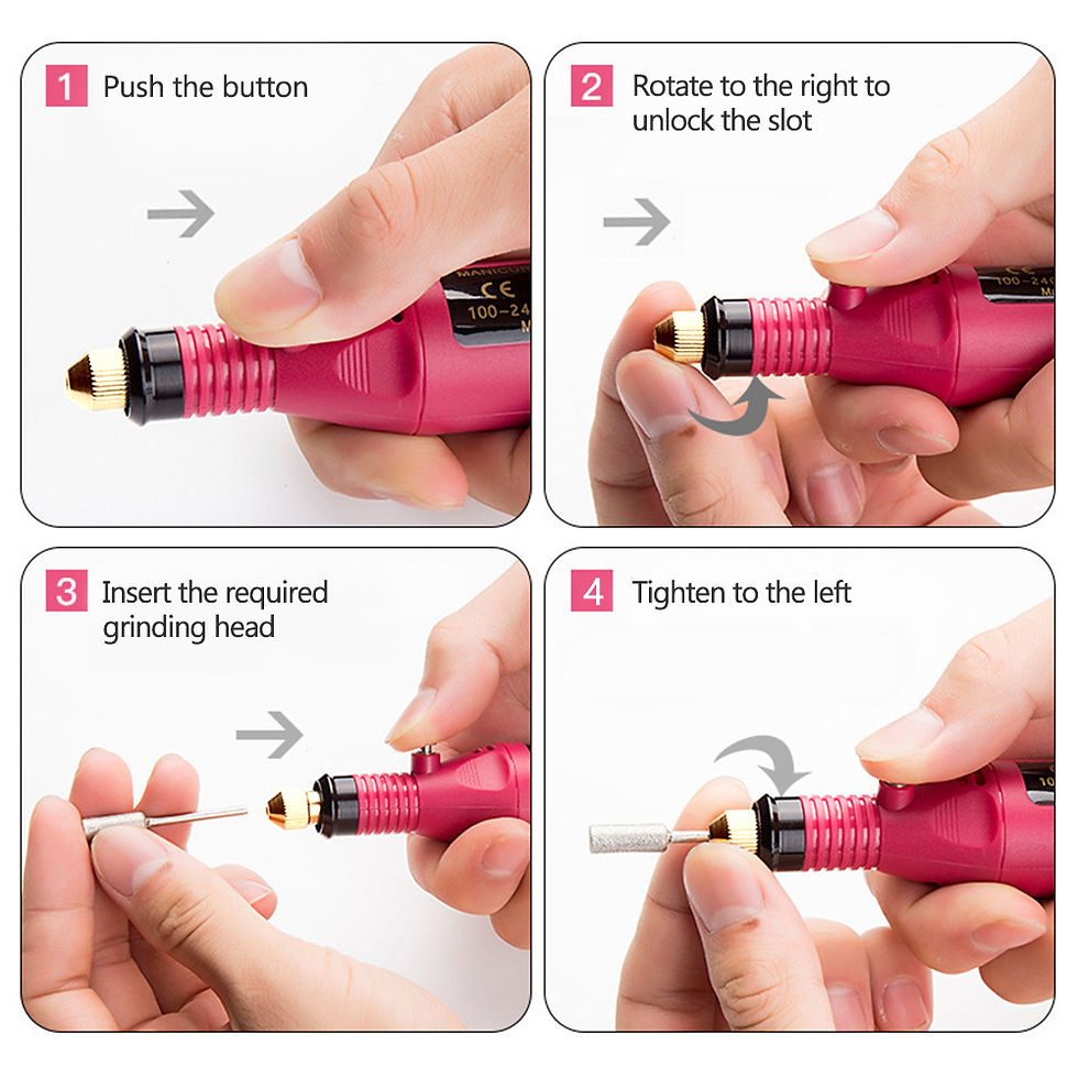 Miniature : Electric Nail Drill Machine Set 
