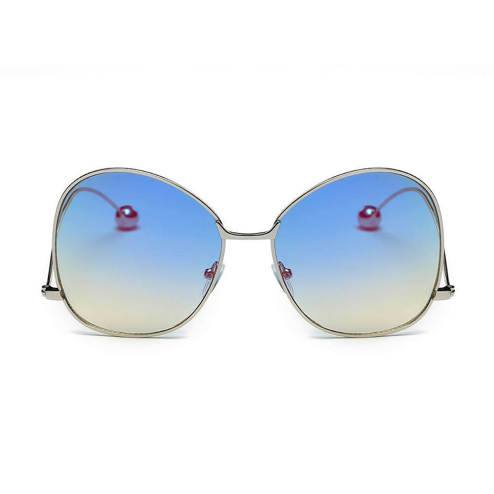 Thumbnail: Eugene - Women's Trendy Oversized Pantone Lens Sunglasses