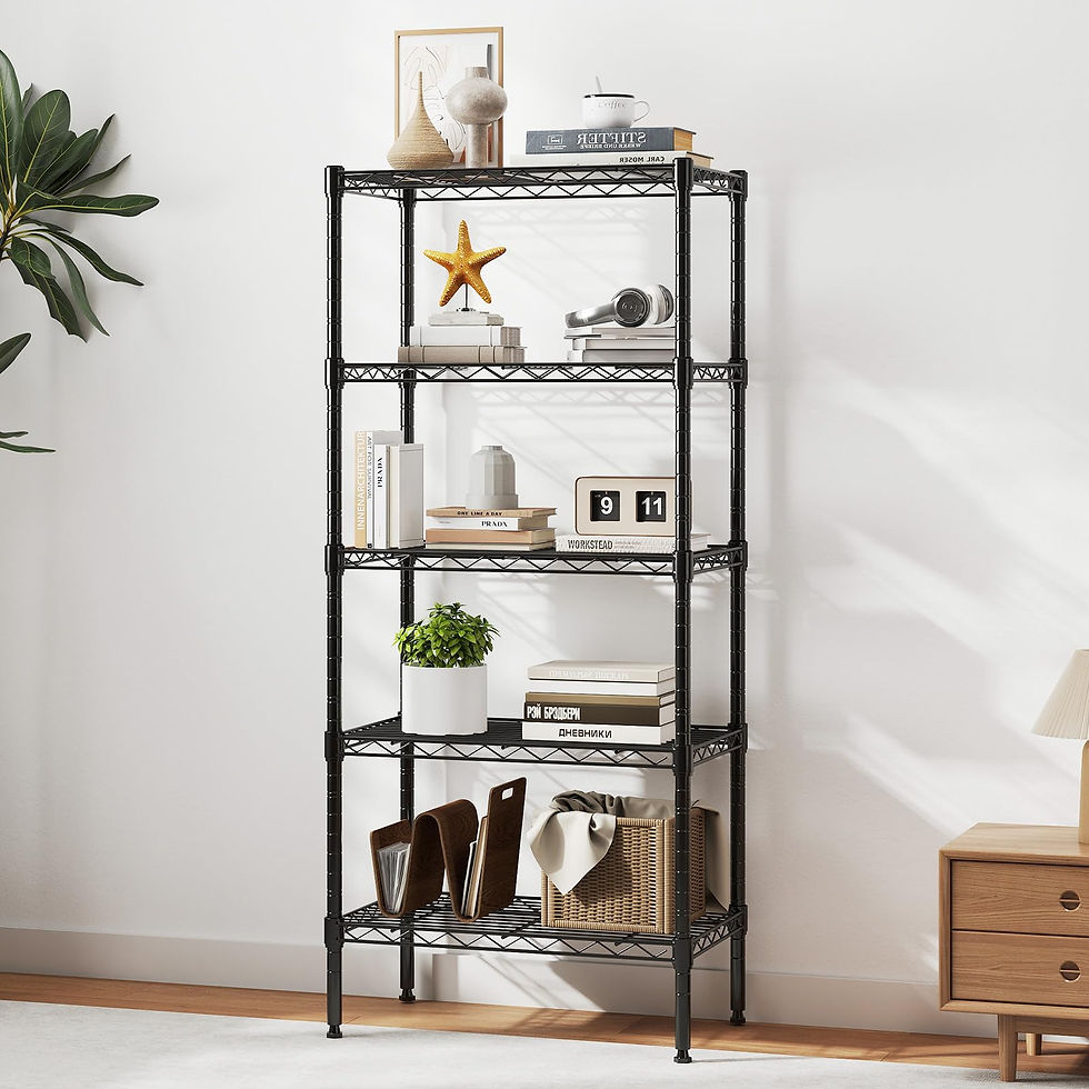 Miniatura: 3-5 Tier Metal Wire Adjustable Storage Shelves 