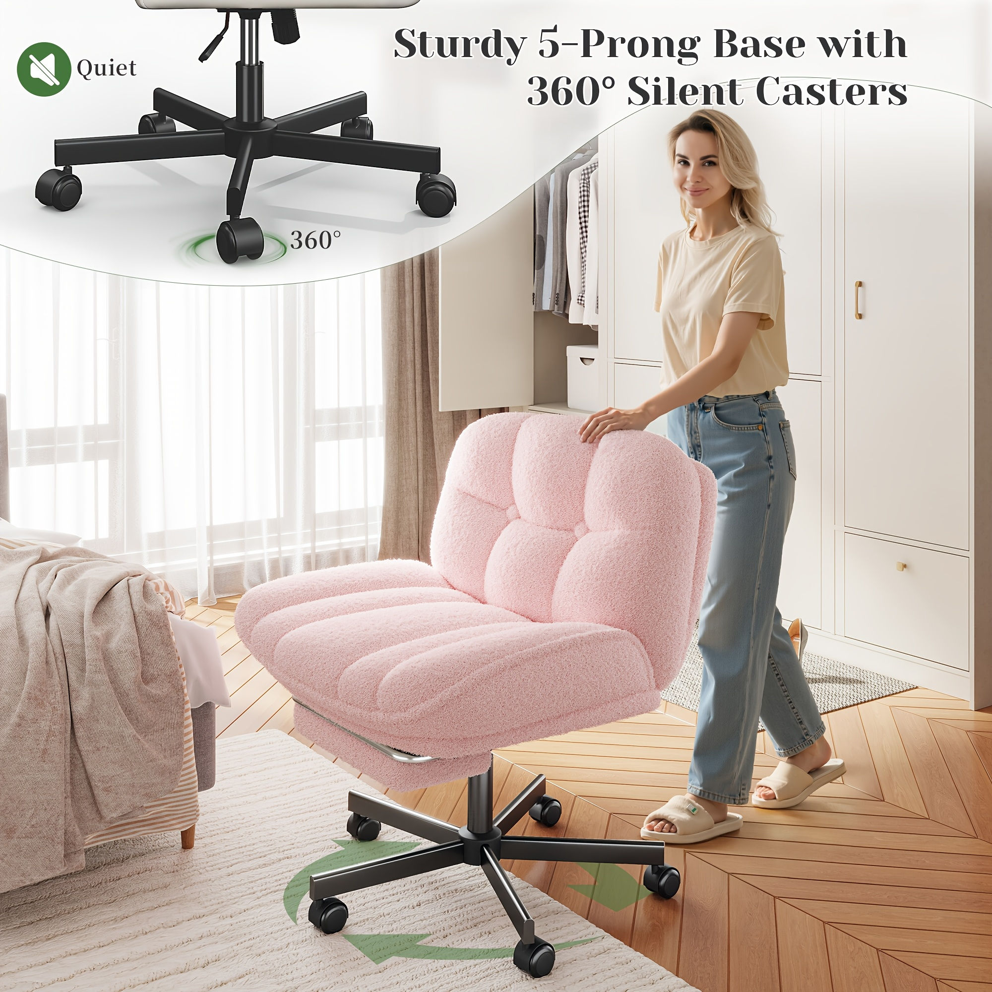 Criss Cross Chair With Wheels