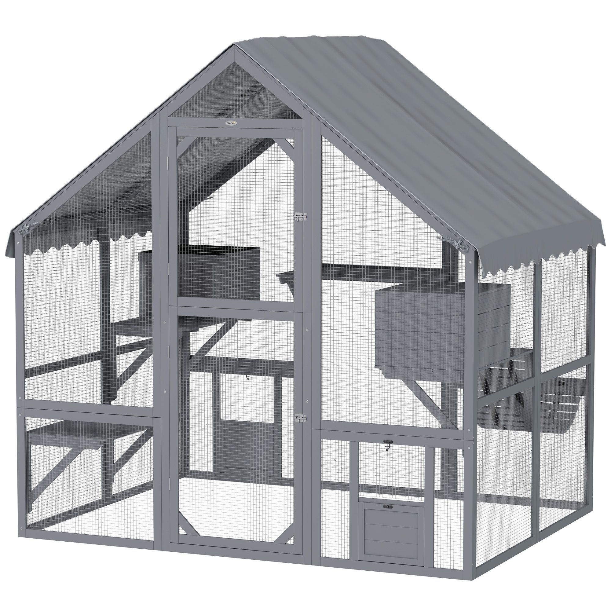 Wooden Catio Outdoor Cat Enclosure