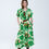 Thumbnail: Floral Bliss Dress in Green and Warm Hues