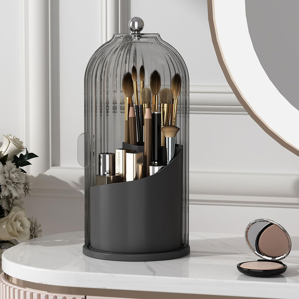Thumbnail:  Makeup Brush Holder Organizer with Lid