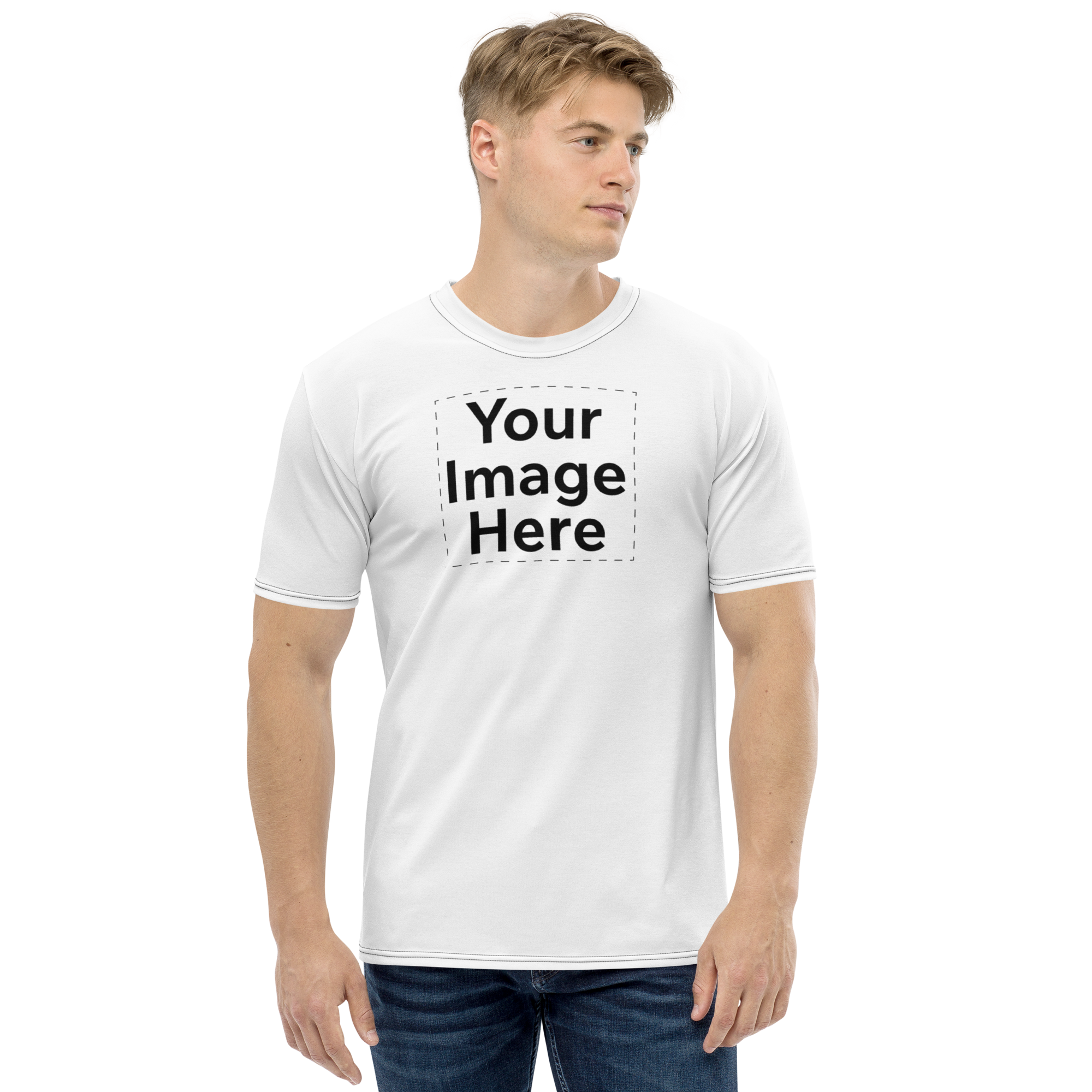 All-Over Print Men's Crew Neck T-Shirt