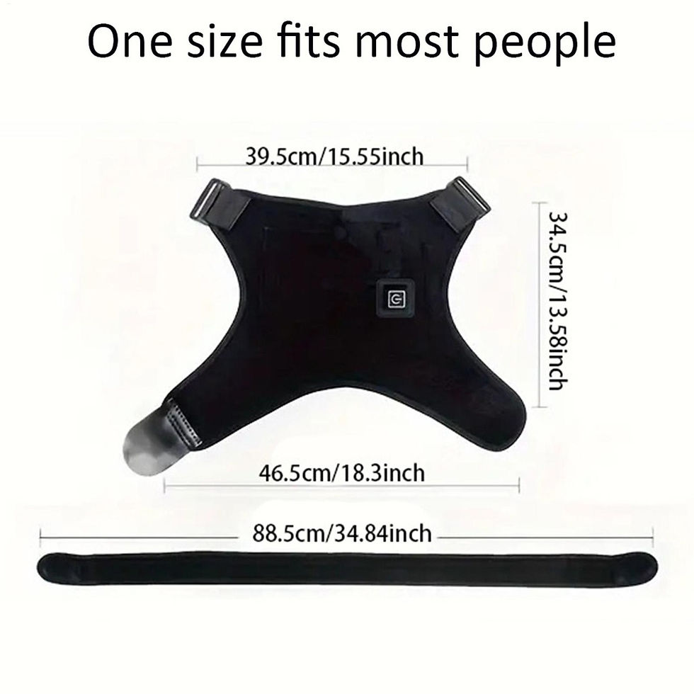 Thumbnail: Heated Shoulder Wrap Brace Adjustable Shoulder Heating Pads with Extension Belt 