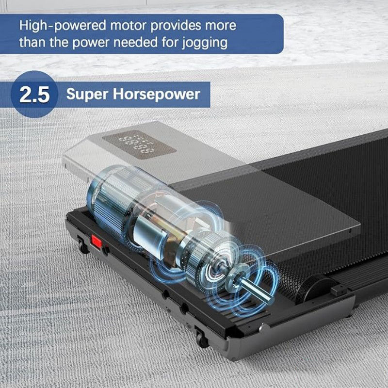 Miniature : 300lbs Treadmill for Home 2.5HP Treadmills Walking Pad LCD Digital Data Display 