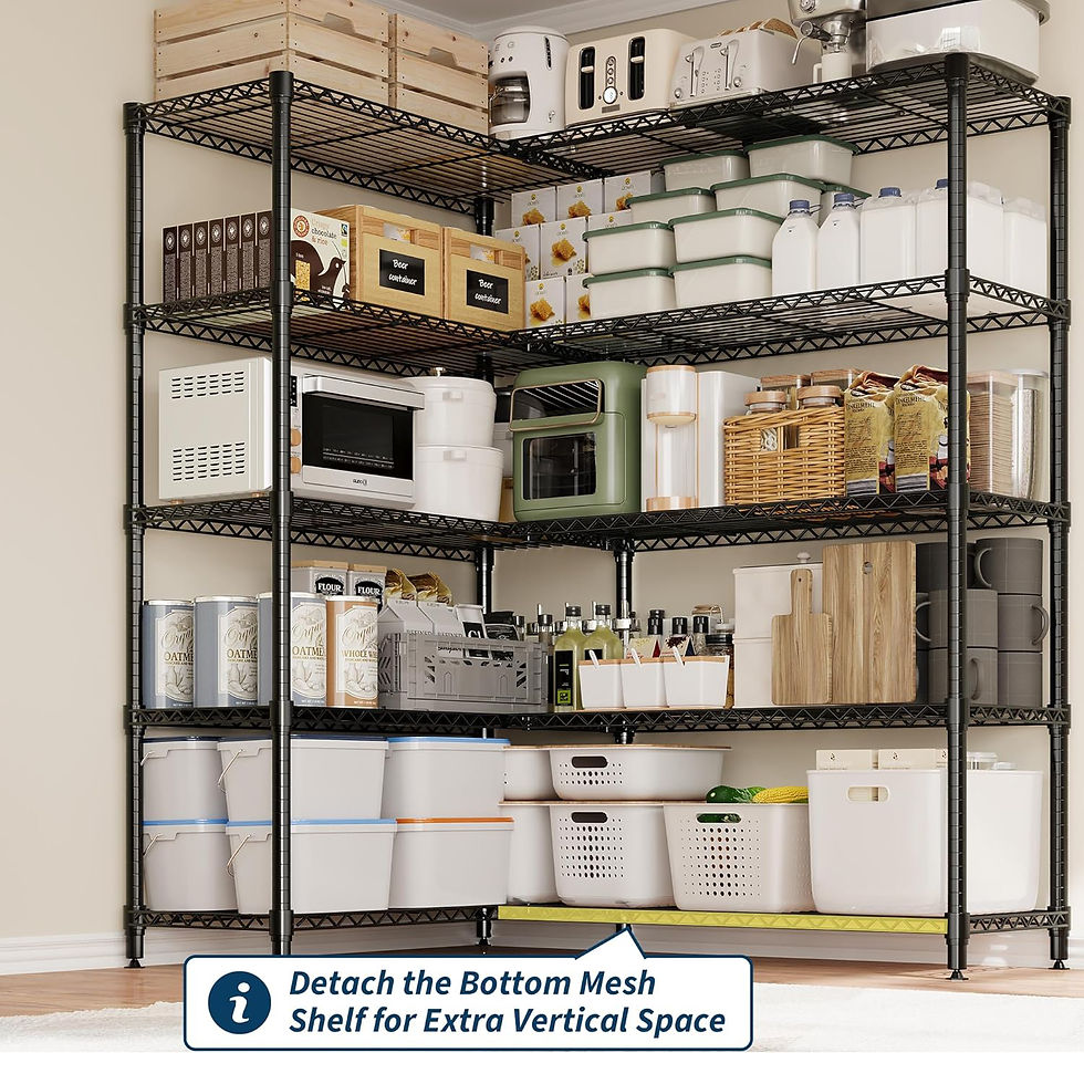 Thumbnail: Heavy Duty Storage Shelves 4/5 Tiers Metal Shelving Unit Adjustable Organization