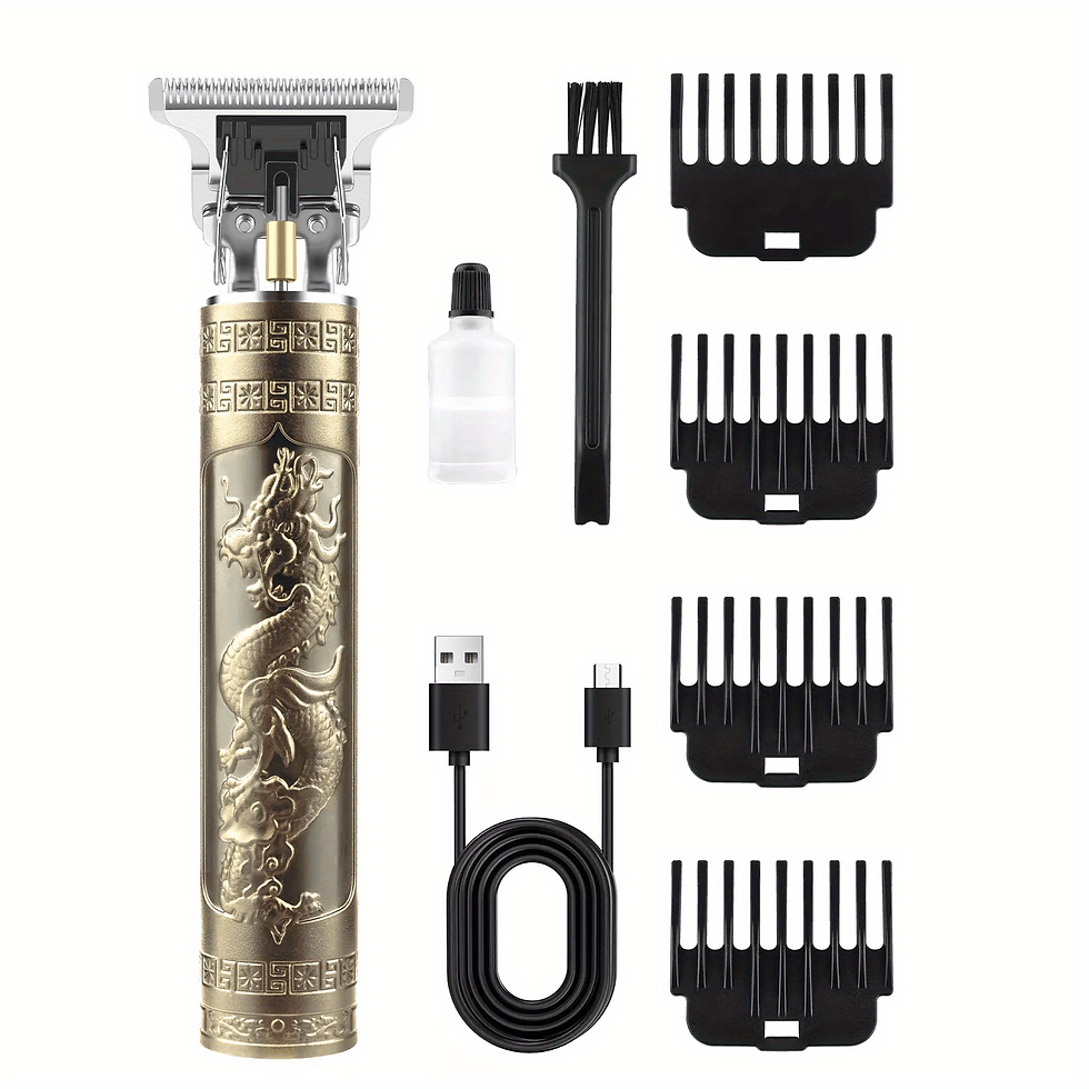 Miniature : Hair Clippers Trimmer Cutting Beard Cordless Barber Shaving Machine USB Charging