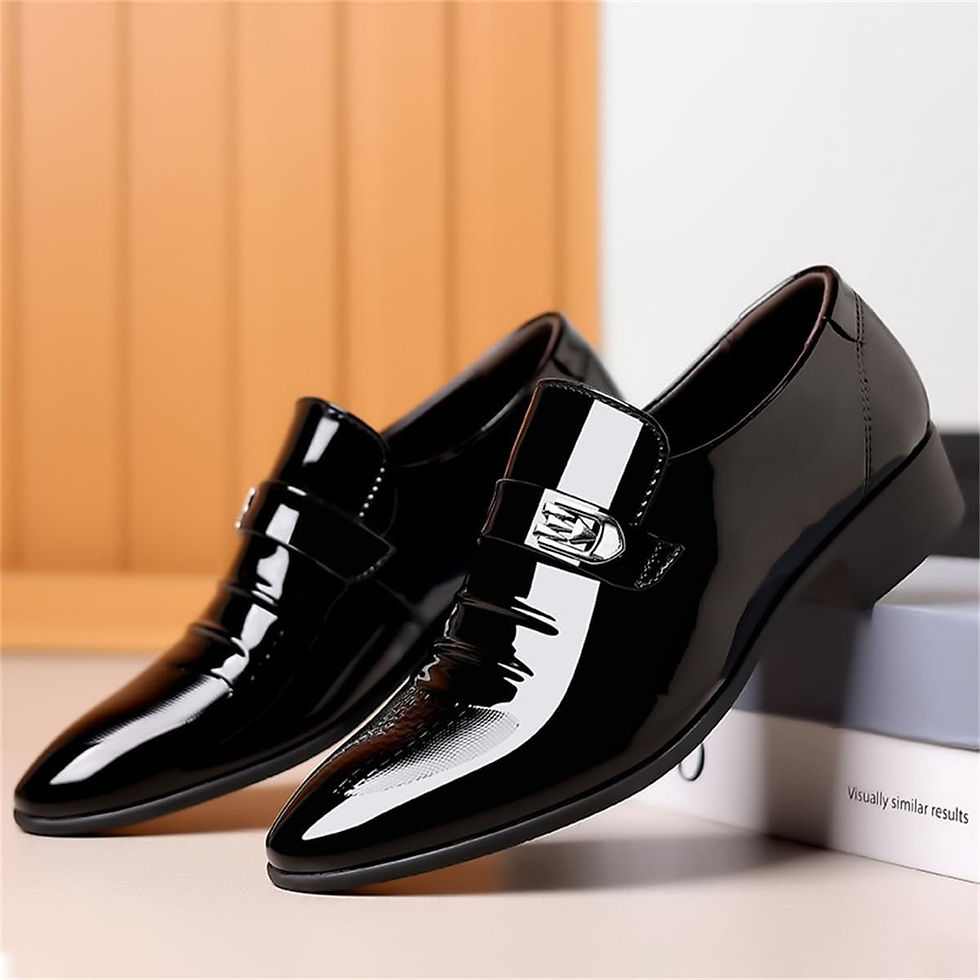 Miniature : High Gloss Patent Slip On Loafers 