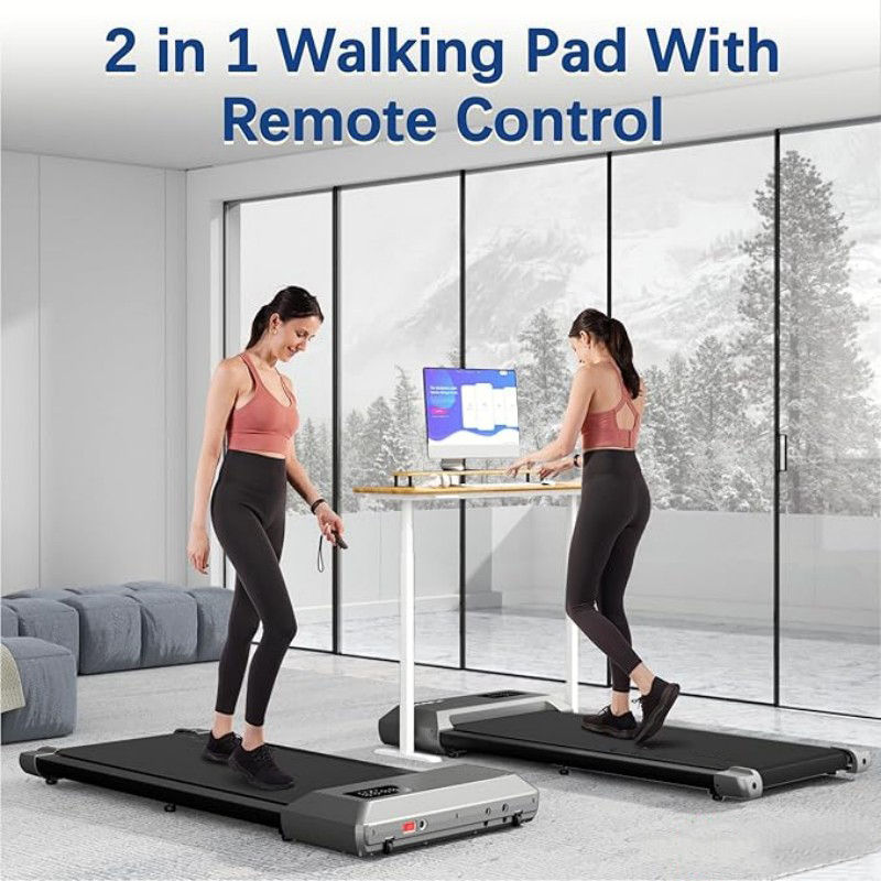 Miniature : 300lbs Treadmill for Home 2.5HP Treadmills Walking Pad LCD Digital Data Display 