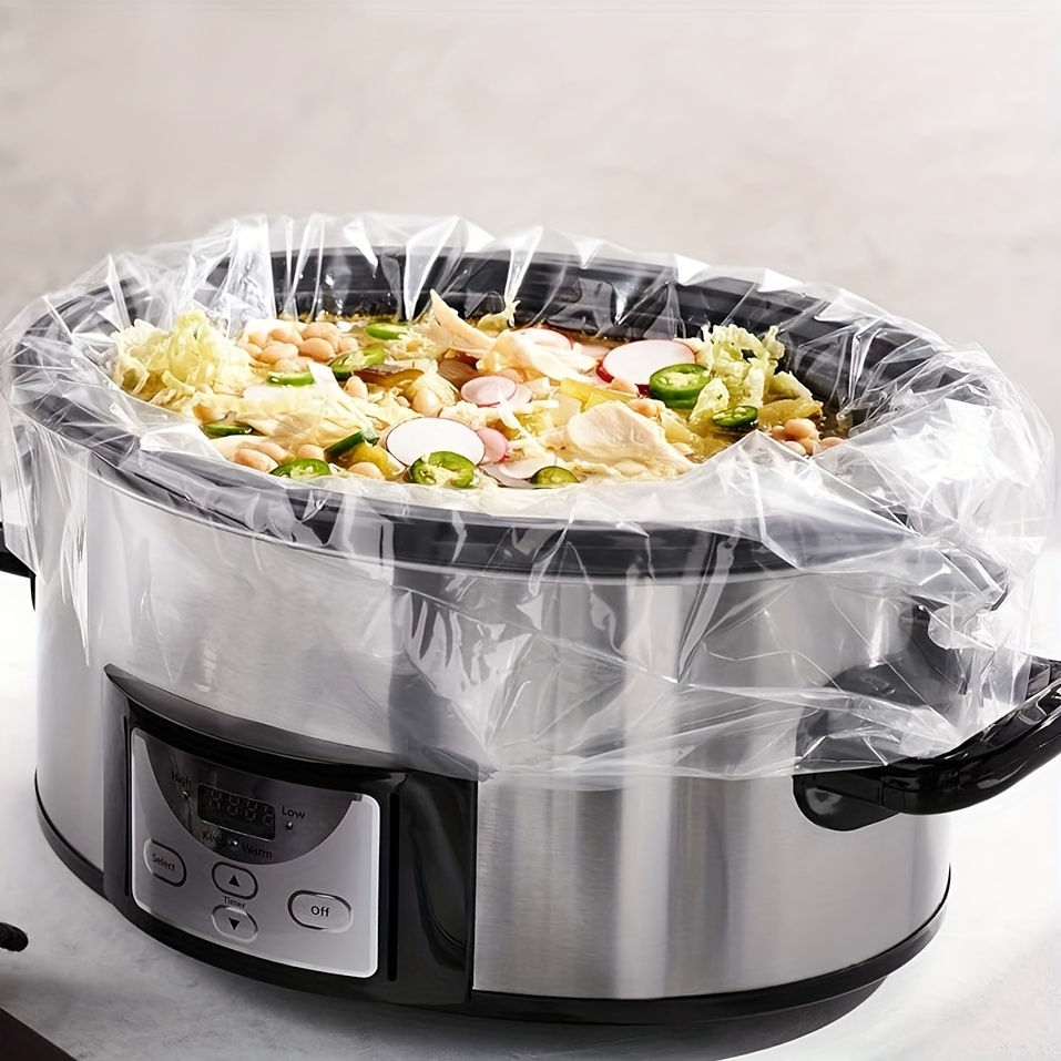 10pcs Bpa-Free Slow Cooker Liners - Disposable, Fits 3Qt To 8Qt Pots, Oval & Rou