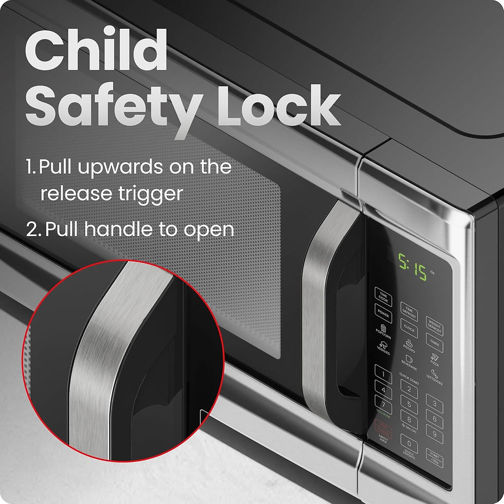 Miniature : 1.3 Cu. Ft. Digital Stainless Steel Microwave Oven, 1000W with Auto Menus, Eco M