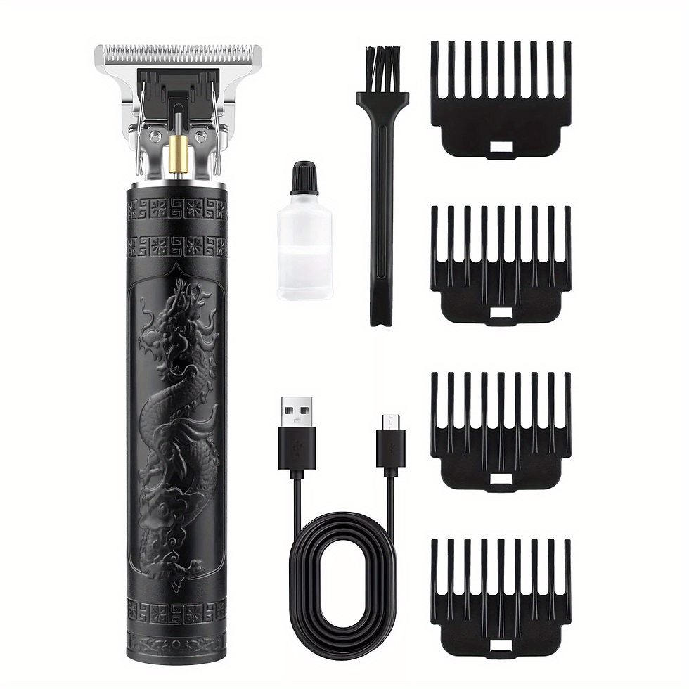 Miniature : Hair Clippers Trimmer Cutting Beard Cordless Barber Shaving Machine USB Charging