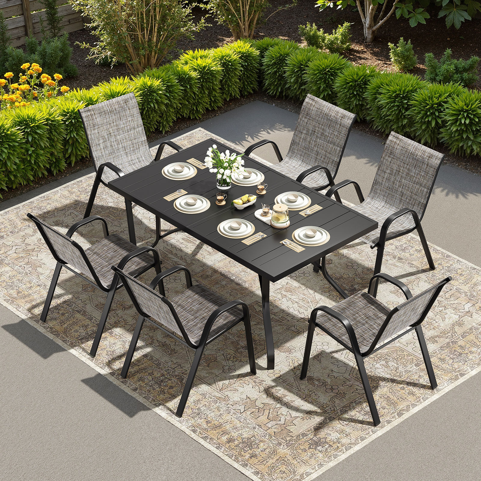 Outdoor Dining Set for 6