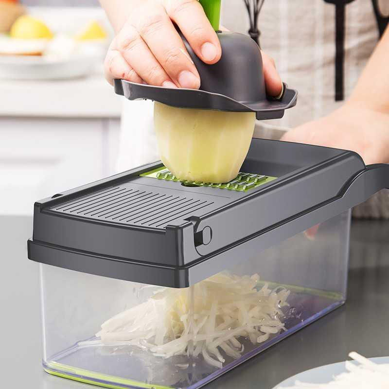 Miniature : Safe Hand Guard Vegetable Cutter, for Cooking Together. 33x12cm