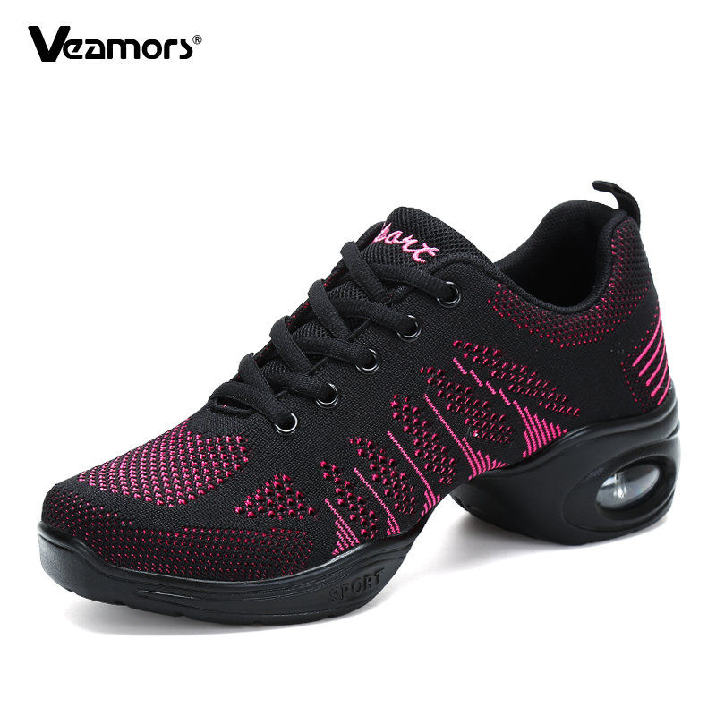 Thumbnail: Women Comfortable Soft Training Breathable Modern Tango Dance Sneakers