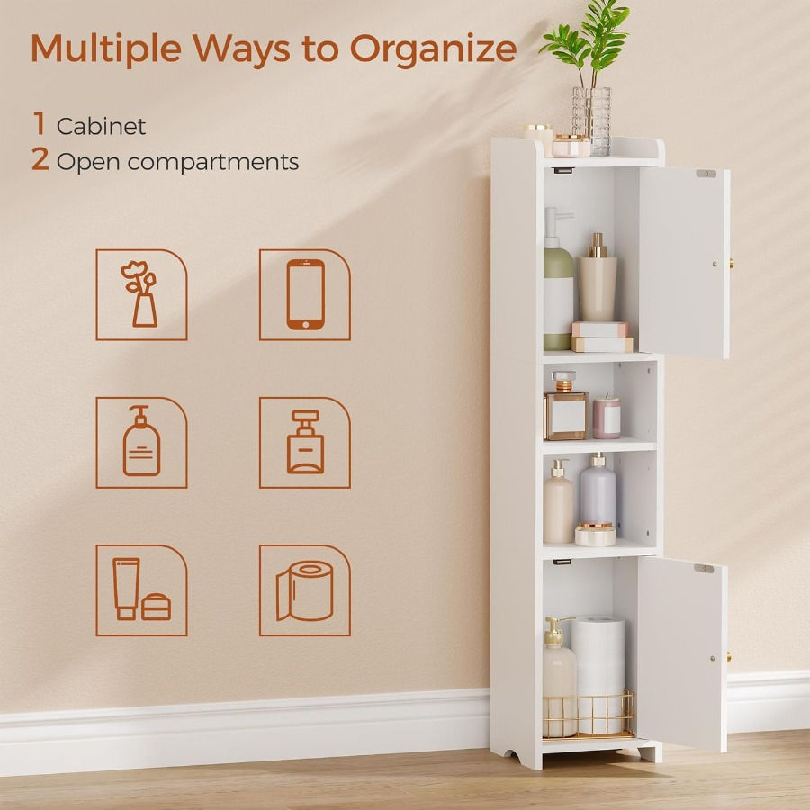 Miniature :  Slim, Bathroom Storage Cabinet