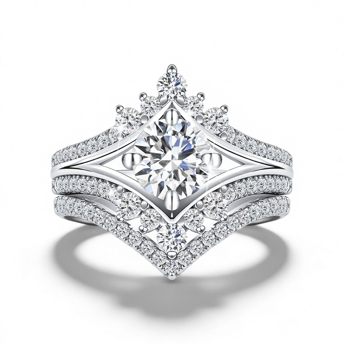 Gorgeous Moissanite Woman Wedding Ring