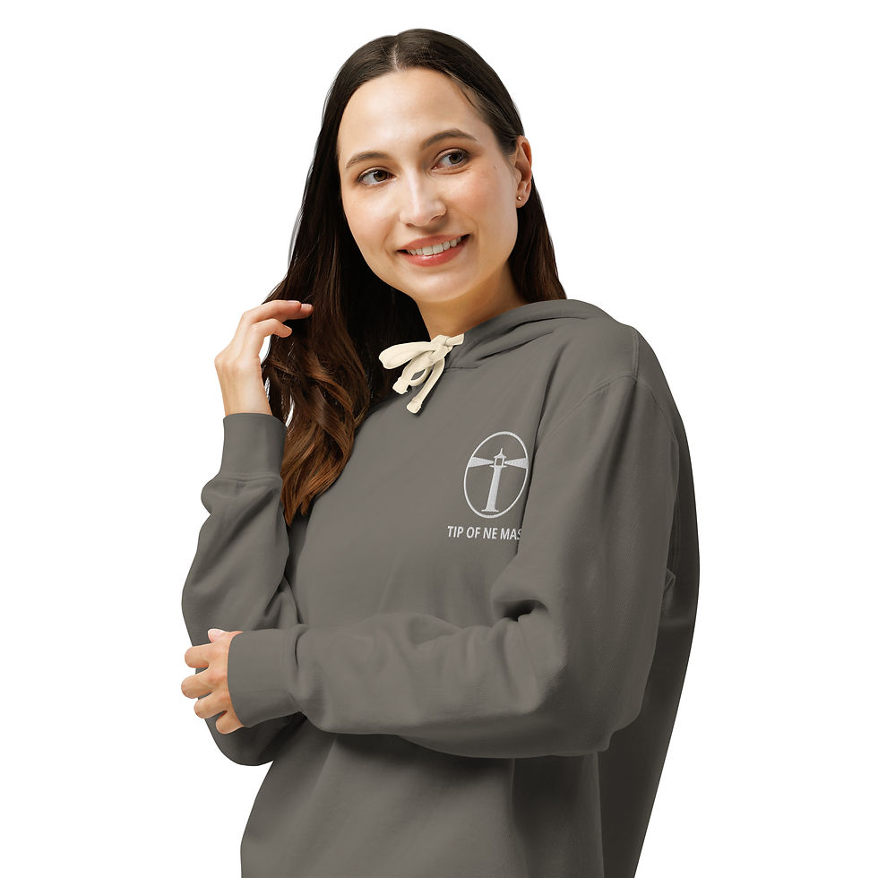 Thumbnail: Unisex garment-dyed lightweight hoodie
