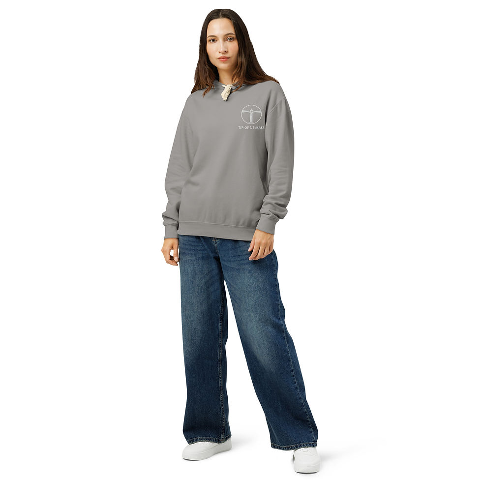 Thumbnail: Unisex garment-dyed lightweight hoodie