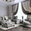 Thumbnail: Champion Grey 4 piece Sectional Set With Ottoman and Swivel Chair