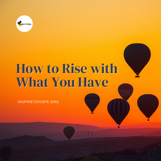 Hot air balloons soaring high