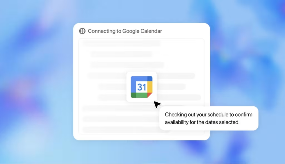 구글 캘린더 창에 마우스를 갖다 대자 자동으로 스케줄을 확인하라는 문구가 나오는 프로토타입 이미지