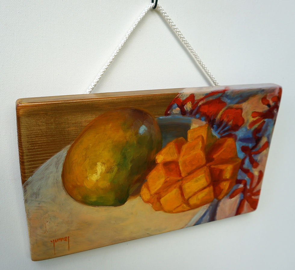 Miniature : mangues de Tahiti tableau accroché peinture Donatien Jumel